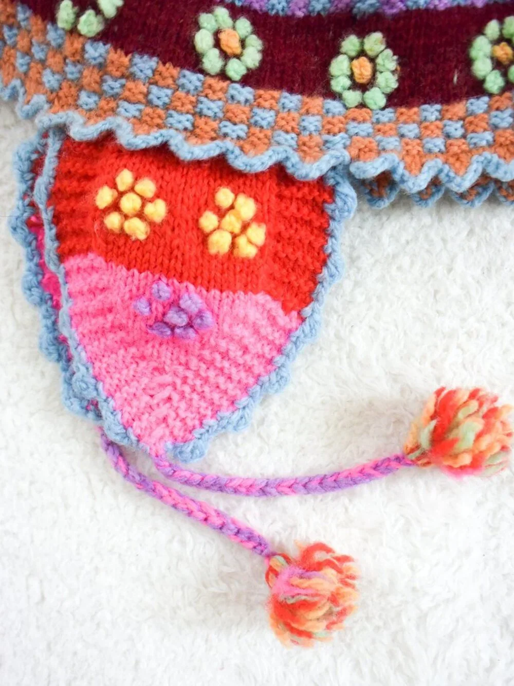 *Handmade* Colorful Peruvian Beanie